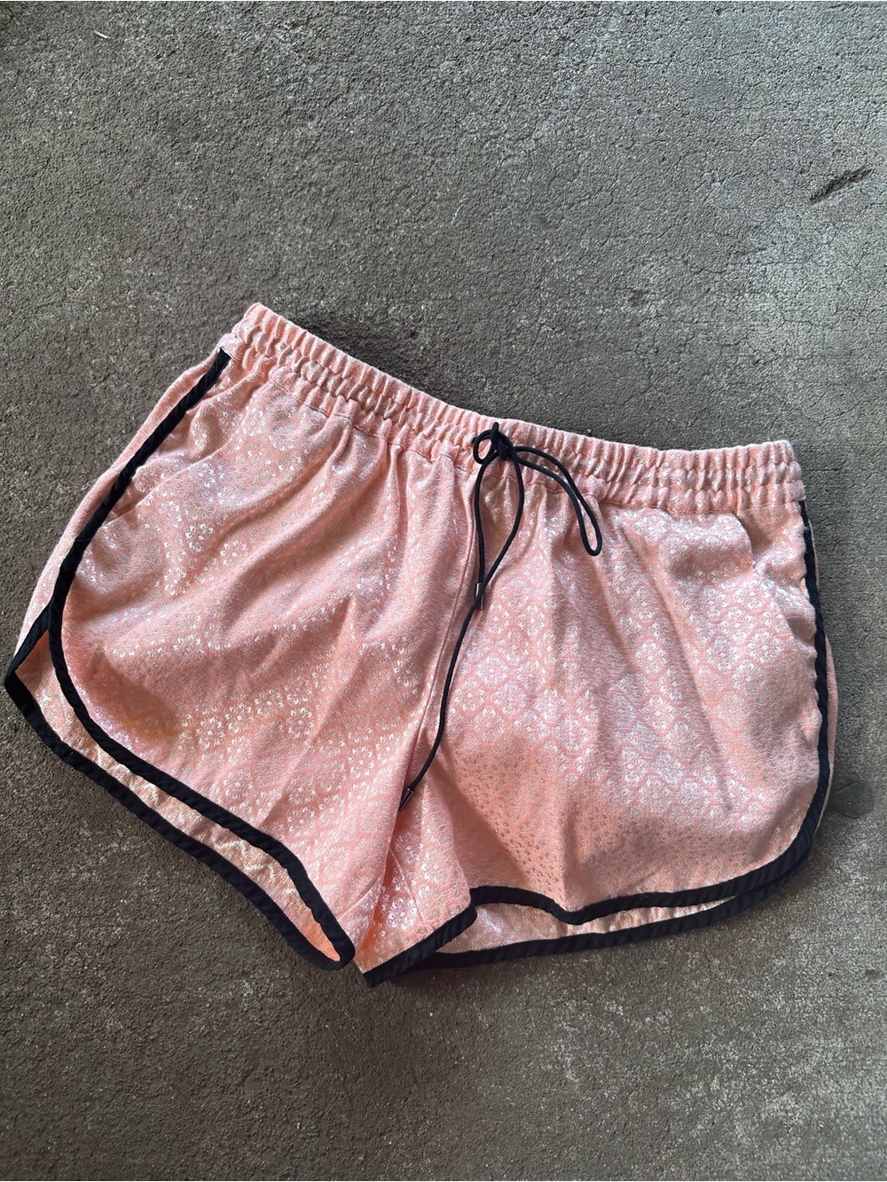 Victoria Secret Metallic Peach Patterned Shorts